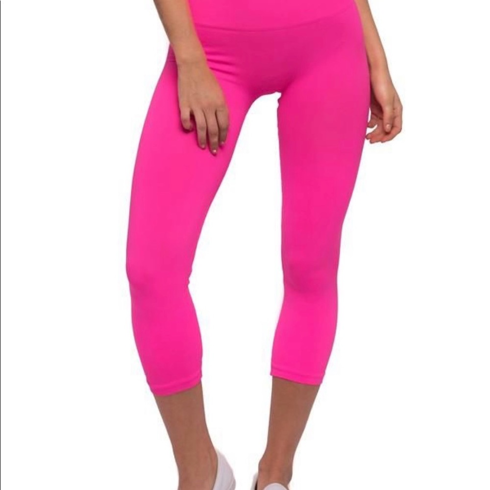 TLA by Morgan Stewart Hot Pink Leggings XS/S Brand New Never Worn NWOT